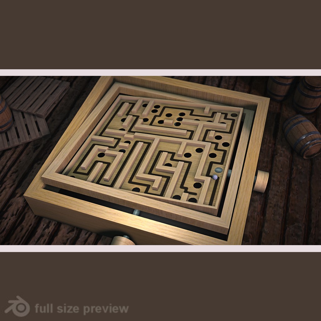 Wooden Labyrinth (blender game) preview image 2